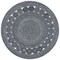 Safavieh 3 x 3 ft. Cape Cod Round Area RugCharcoal CAP225H-3R - alternate 1